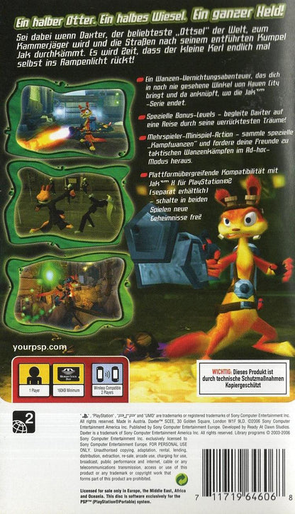 Daxter - PlayStation Portable Rückseite