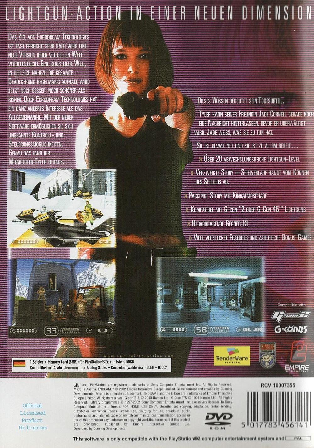 Endgame - PlayStation 2 Rückseite