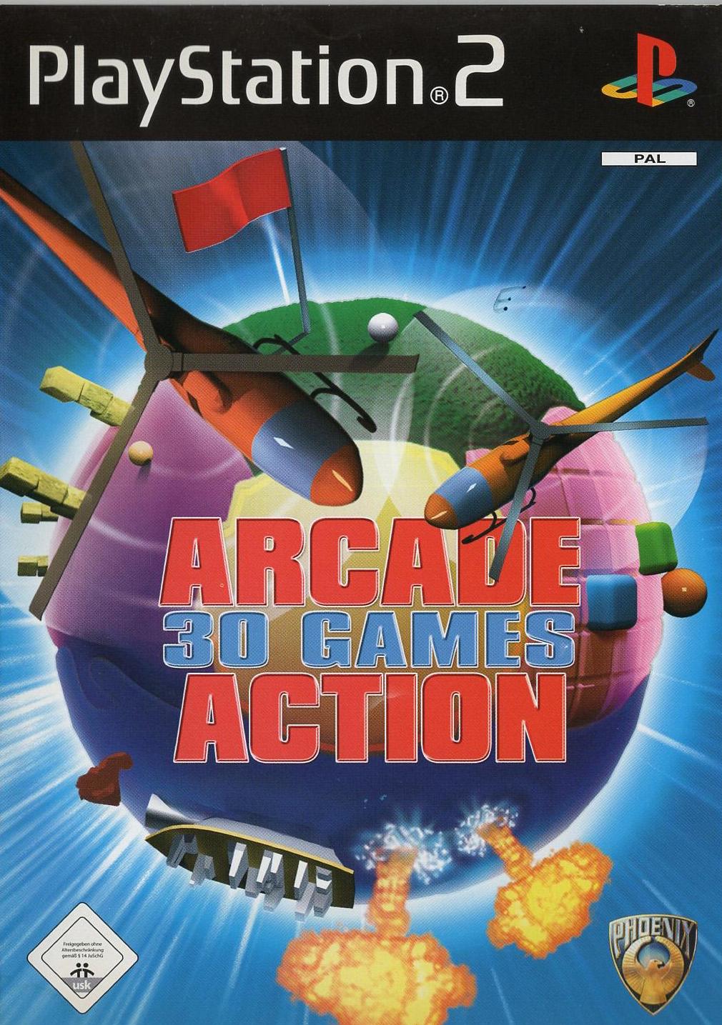 Arcade 30 Games Action - PlayStation 2 Vorderseite