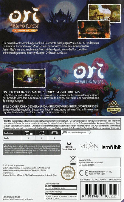 Ori: The Collection - Nintendo Switch Rückseite