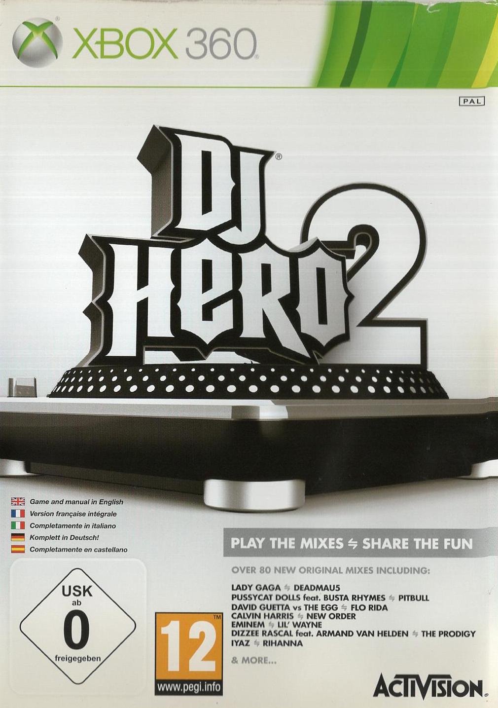 DJ Hero 2 - Xbox 360 Vorderseite