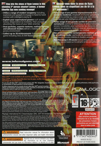 Infernal: Hell's Vengeance - Xbox 360 Rückseite