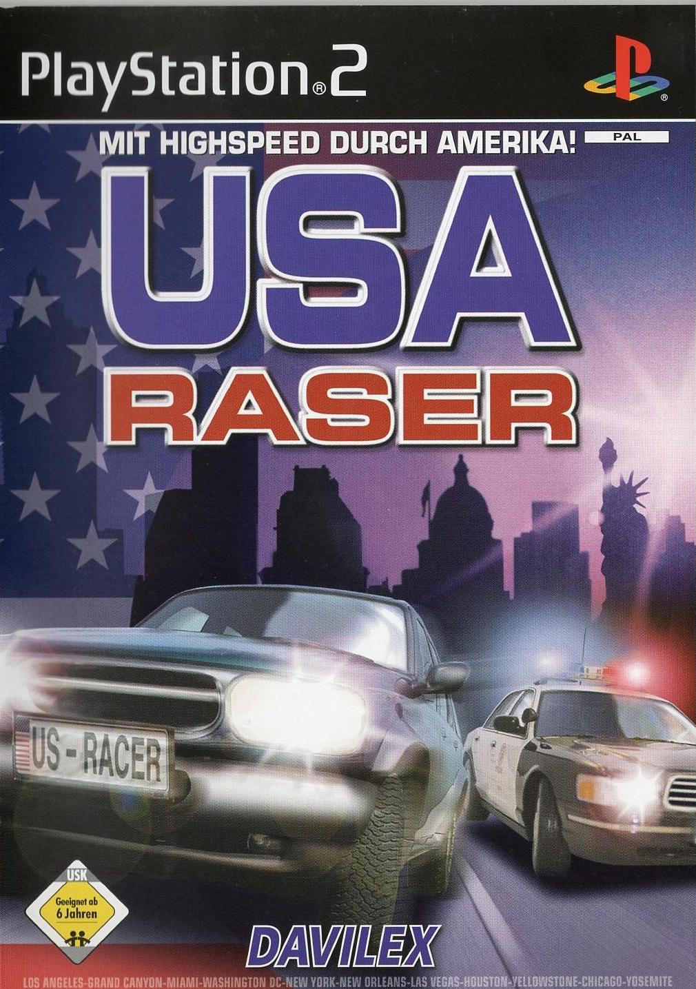 USA Raser - PlayStation 2 Vorderseite