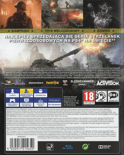 Call of Duty WWII - PlayStation 4 Rückseite