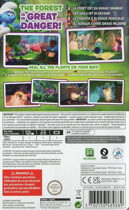 The Smurfs: Mission Vileaf - Nintendo Switch Rückseite
