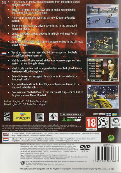 Mortal Kombat Armageddon - PlayStation 2 Rückseite