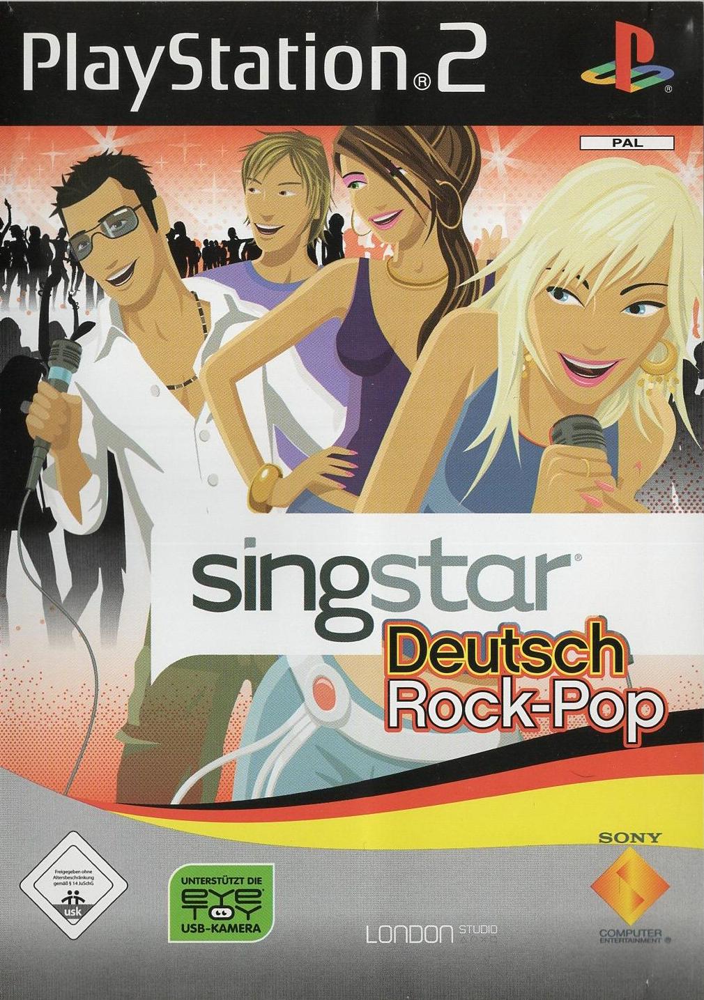 SingStar Deutsch Rock-Pop - PlayStation 2 Vorderseite