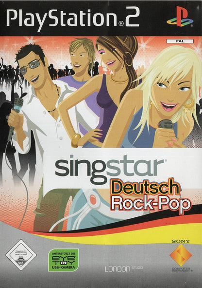 SingStar Deutsch Rock-Pop - PlayStation 2 Vorderseite