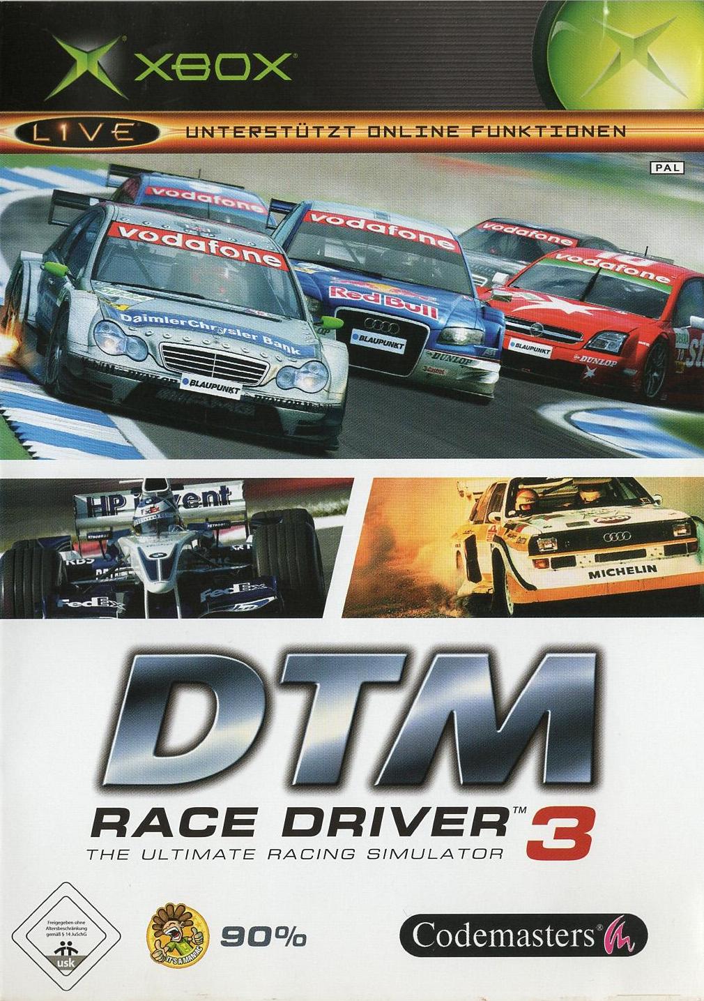 DTM Race Driver 3 - Xbox Vorderseite