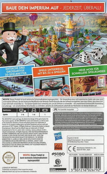 Monopoly für Nintendo Switch - Nintendo Switch Rückseite