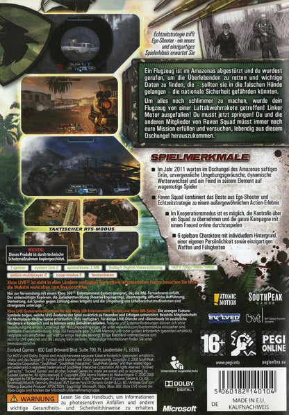 Raven Squad - Xbox 360 Rückseite