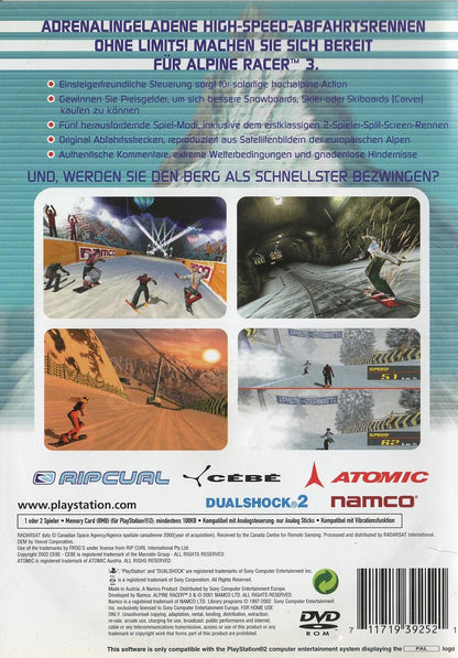 Alpine Racer 3 - PlayStation 2 Rückseite