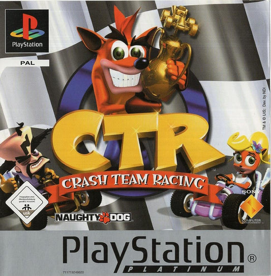 Crash Team Racing - PlayStation 1 Vorderseite