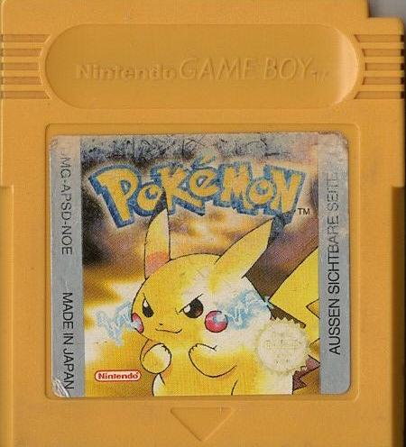 Pokémon Gelbe Edition - Game Boy - Modul Vorderseite