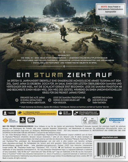 Ghost of Tsushima: Director's Cut - PlayStation 5 Rückseite