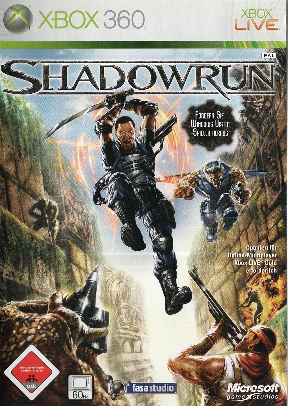 Shadowrun - Xbox 360 Vorderseite
