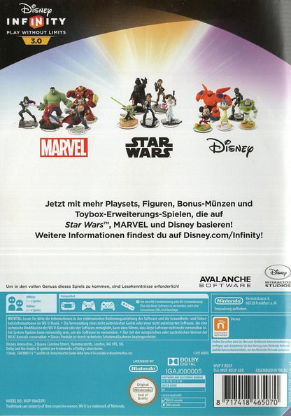 Disney Infinity 3.0 - Nintendo Wii U Rückseite
