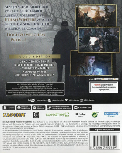 Resident Evil Village - PlayStation 5 Rückseite