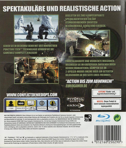 Conflict: Denied Ops - PlayStation 3 Rückseite