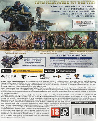 Warhammer 40,000: Space Marine 2 - PlayStation 5 Rückseite