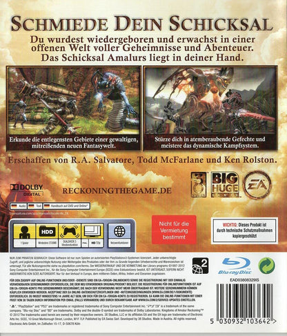 Kingdoms of Amalur: Reckoning - PlayStation 3 Rückseite