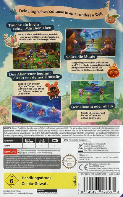 Fae Farm - Nintendo Switch Rückseite
