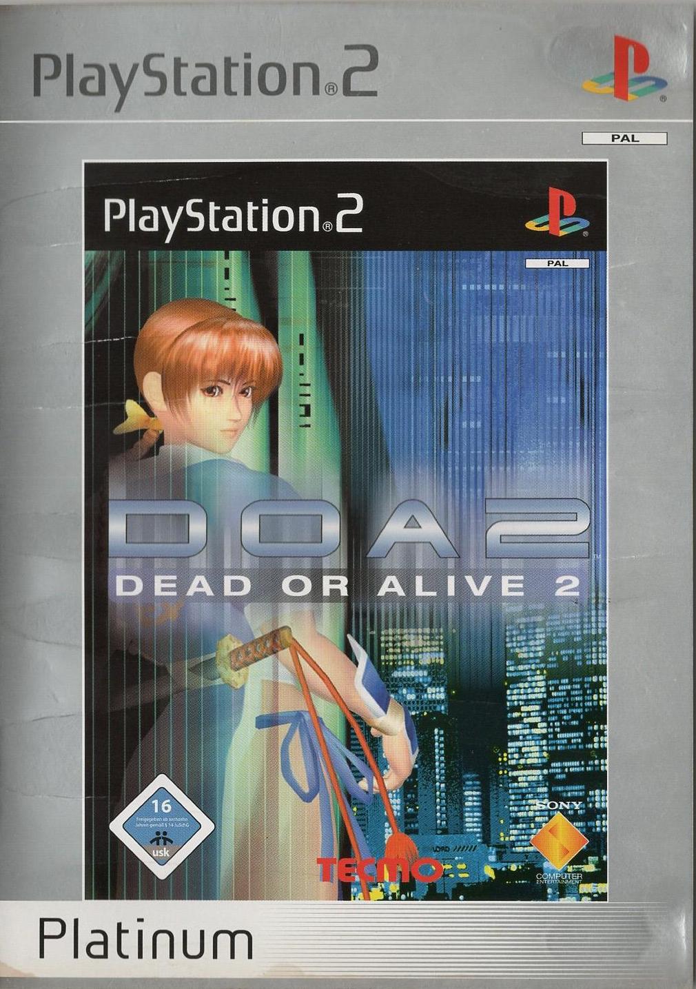 Dead or Alive 2 - PlayStation 2 Vorderseite