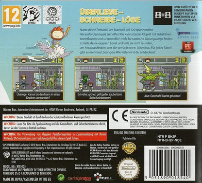 Super Scribblenauts - Nintendo DS Rückseite