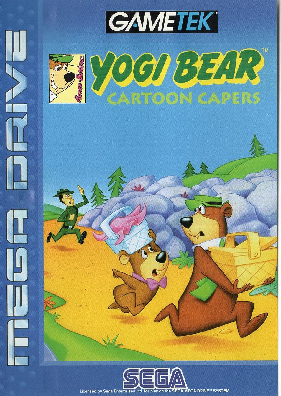 Yogi Bear Cartoon Capers - Sega Mega Drive Vorderseite