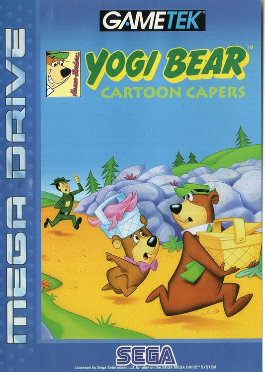 Yogi Bear Cartoon Capers - Sega Mega Drive Vorderseite