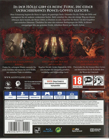 Agony - PlayStation 4 Rückseite