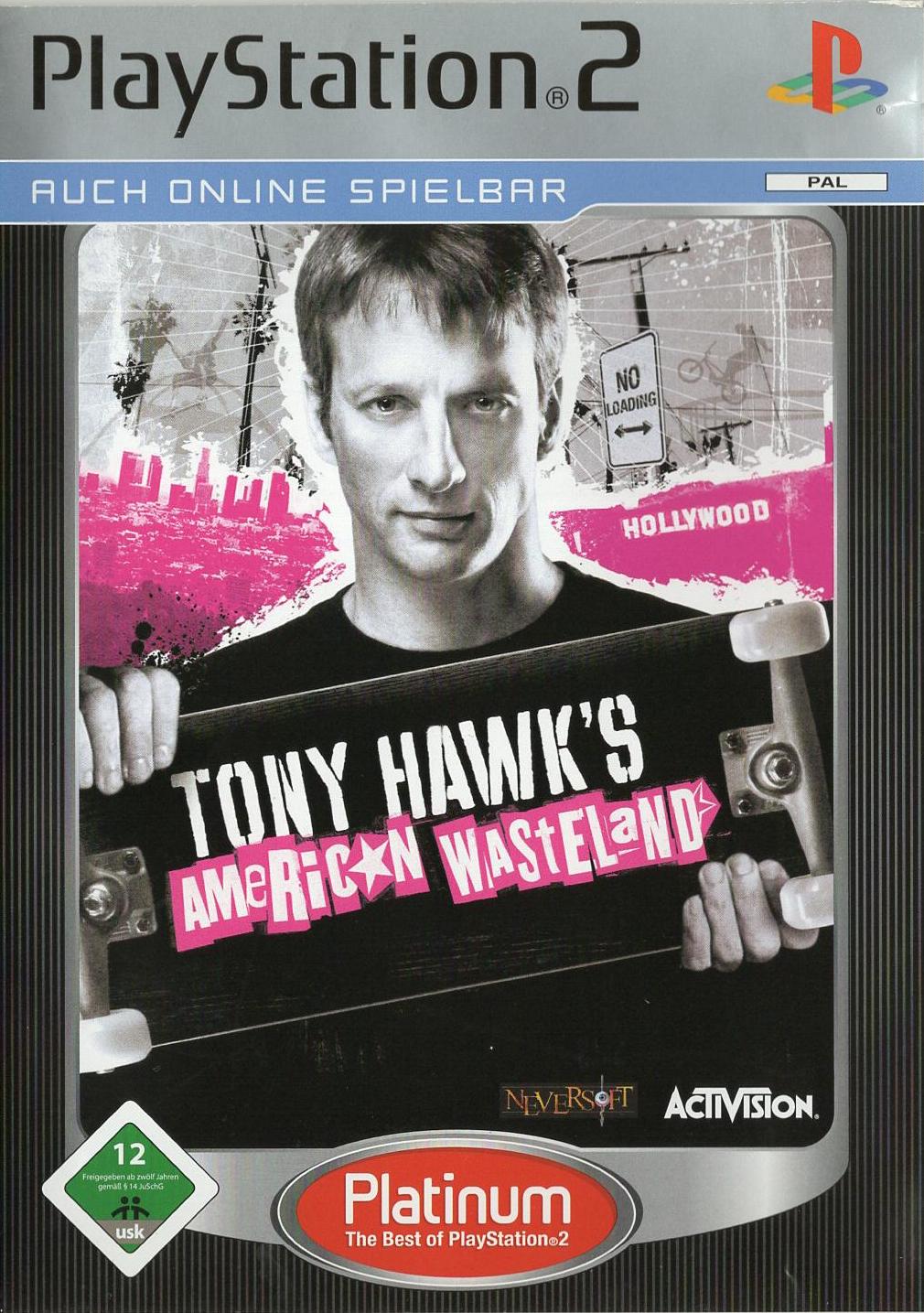 Tony Hawk's American Wasteland - PlayStation 2 Vorderseite