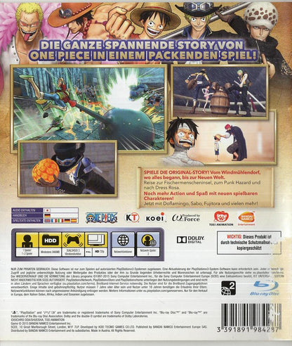 One Piece: Pirate Warriors 3 - PlayStation 3 Rückseite
