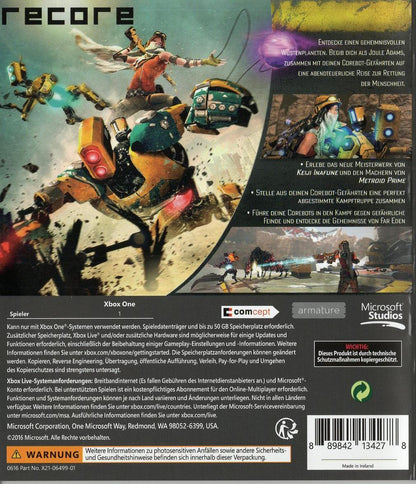 ReCore - Xbox One Rückseite