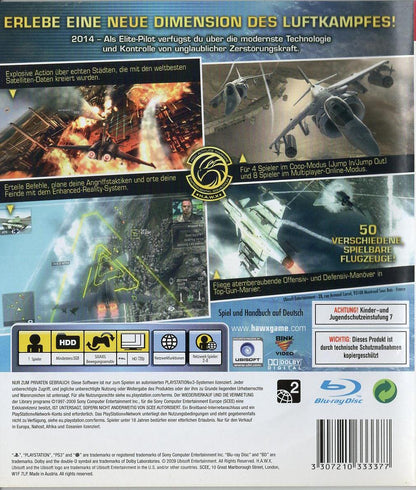 Tom Clancy's H.A.W.X. - PlayStation 3 Rückseite