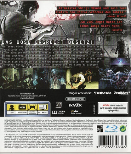 The Evil Within - PlayStation 3 Rückseite