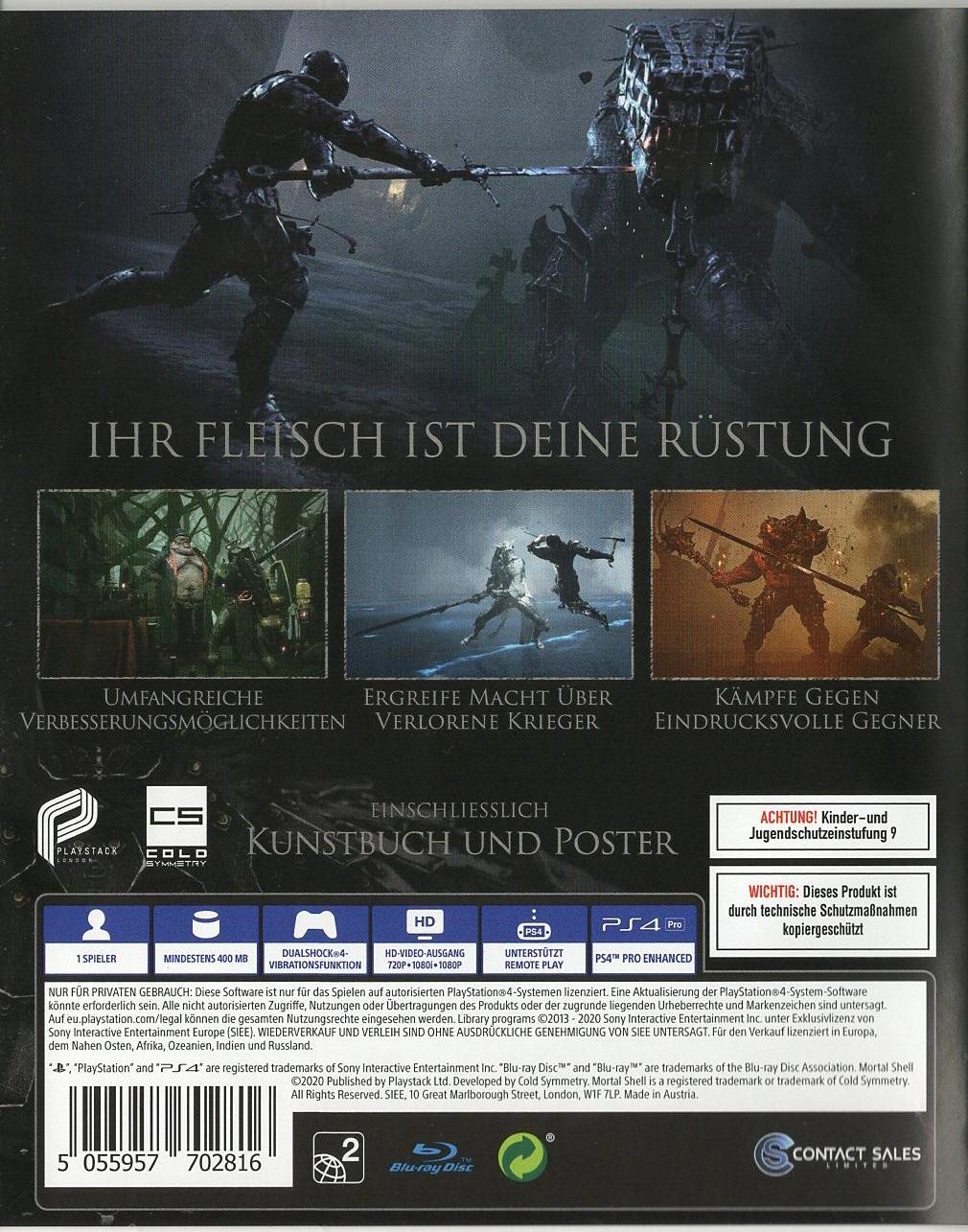 Mortal Shell - PlayStation 4 Rückseite