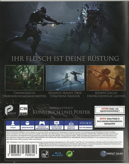 Mortal Shell - PlayStation 4 Rückseite
