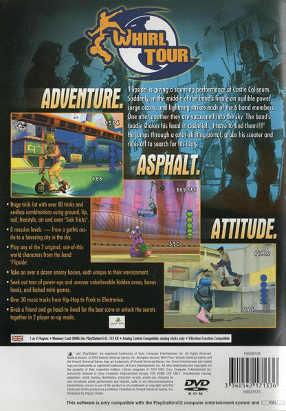 Whirl Tour - PlayStation 2 Rückseite