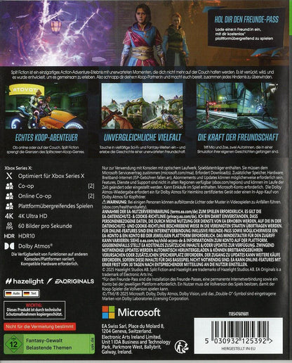 Split Fiction - Xbox Series X/S Rückseite