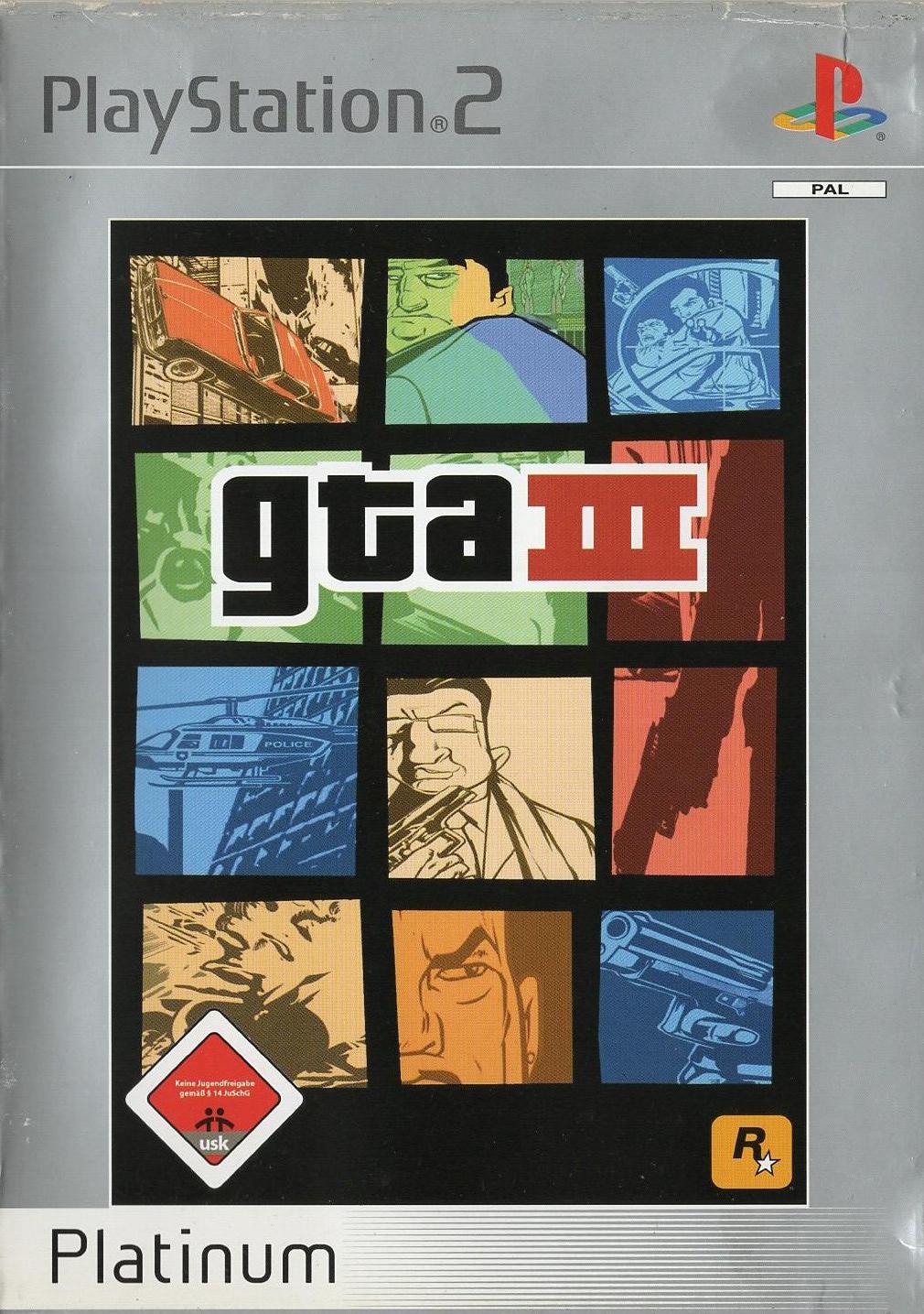 Grand Theft Auto III - PlayStation 2 Vorderseite