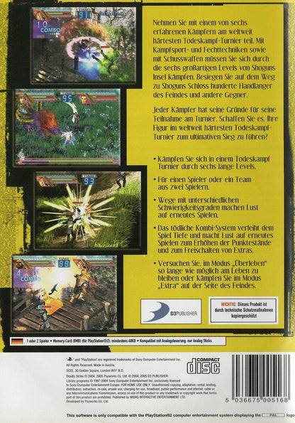 Deadly Strike - PlayStation 2 Rückseite