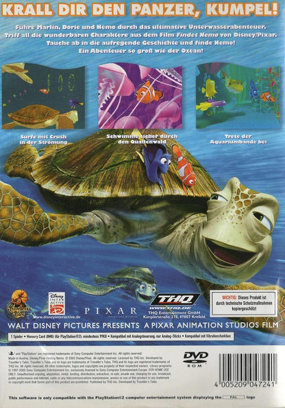 Findet Nemo - PlayStation 2 Rückseite